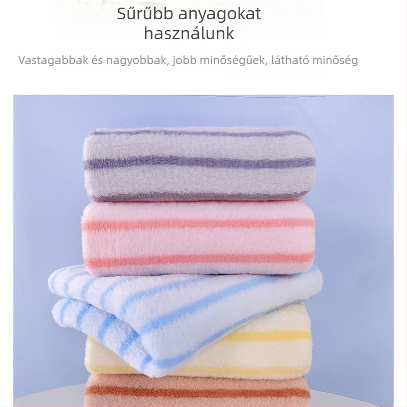 Öt darab korallfleece törölköző készlet arc- és kéztörölközőkhöz — nedvszívó, szálmentes, gyorsan száradó, 70 g