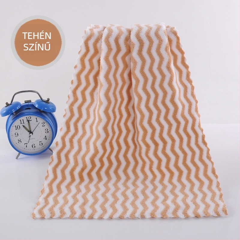 Arc törölköző — warp-kötött korall fleece, nedvszívó, 14-szálú fonal, varrás, tömeg 100–120 g