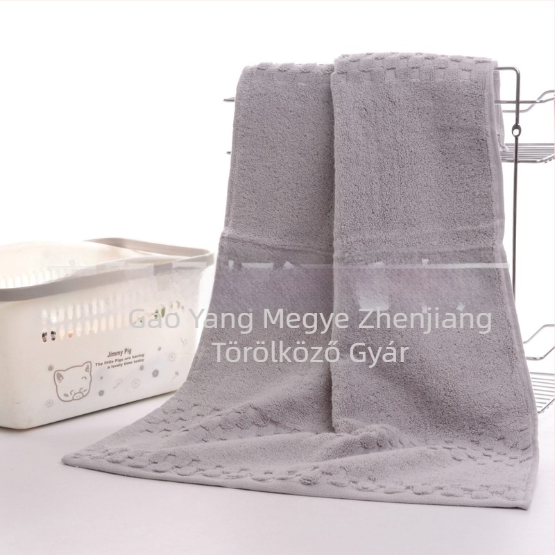 Pamut vastag kockás kéztörlő – strandolt fonal; jacquard és sima szövés; 210 g; 21-es fonalvastagság