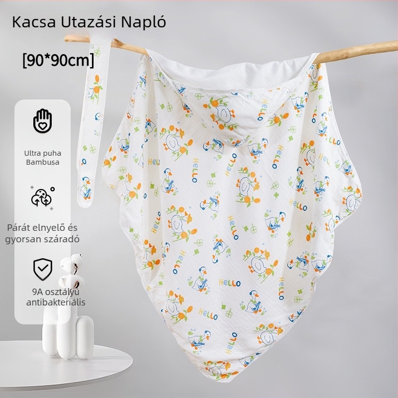 Újszülött bambuszrostból készült hatszintes vékony takaró, töltet nélküli, őszi használatra