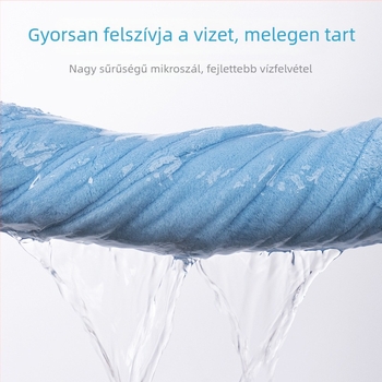 Gyerekek fürdőköpeny kapucnival, korall fleece, extra vastag és puha, nedvszívó, A osztály