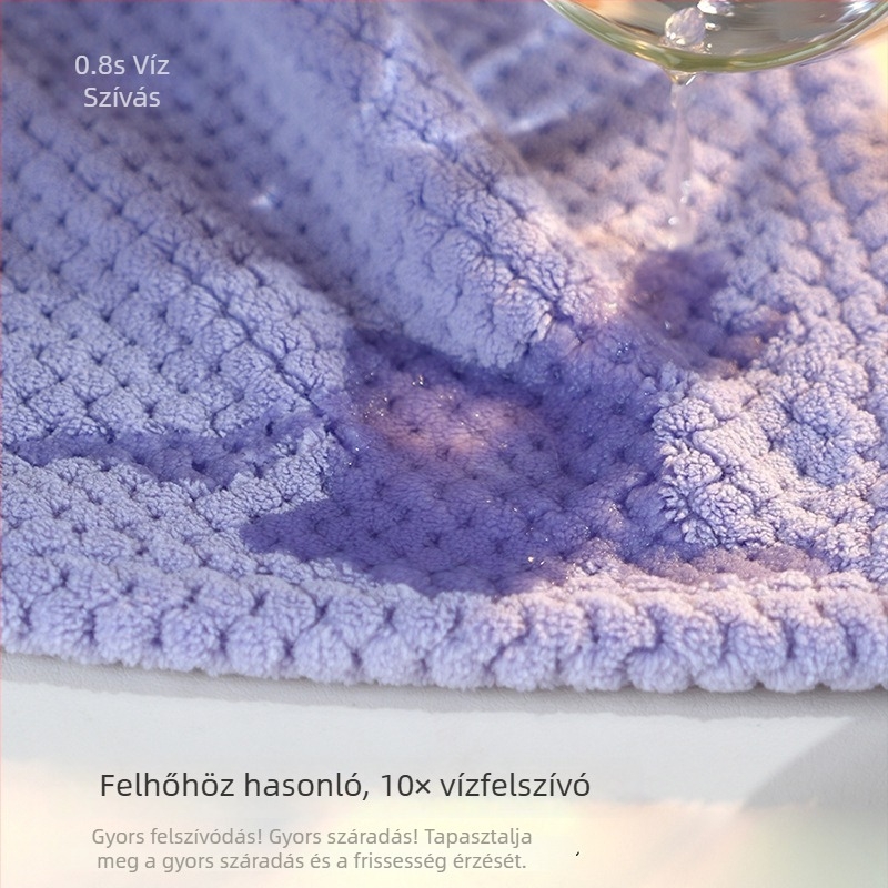 Kéztörlő kendő, That blue, poliészter, 80–100 g, 16 szál, hímzés, jacquard