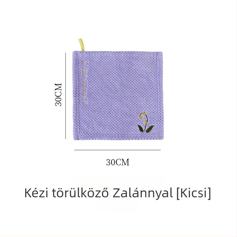 Kéztörlő kendő, That blue, poliészter, 80–100 g, 16 szál, hímzés, jacquard
