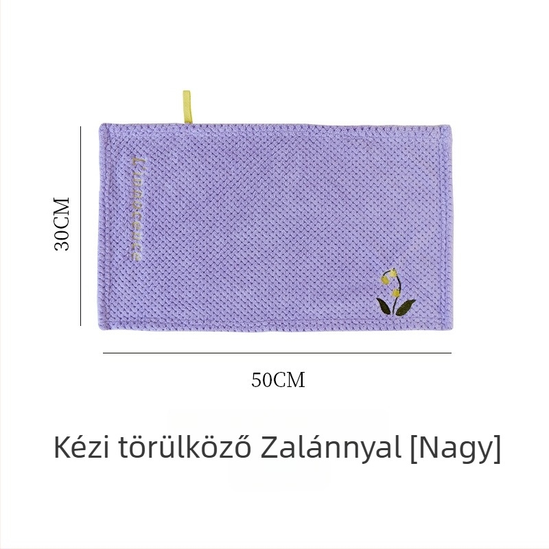Kéztörlő kendő, That blue, poliészter, 80–100 g, 16 szál, hímzés, jacquard