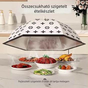 Szigetelt összecsukható zöldség- és élelmiszerfedél – otthoni használatra (többfunkciós, hőmegtartás, porálló)