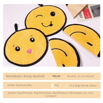 Gyerek kéztörlő az eredeti rajzfilmsorozatból, felakasztható; anyag: Coral fleece; tömeg: 30–50 g; szál: 60s; gyártási folyamat: hímzés és varrás