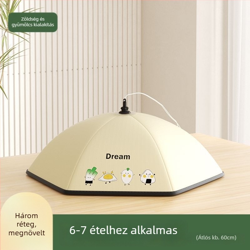 Purple Charm Workshop Összecsukható, hőszigetelt ételfedő – gabardin + alumíniumfólia, modern egyszerűség, Többfunkciós, Szigetelés, Porvédelmi