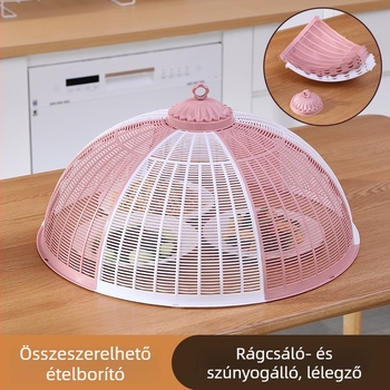 Légáteresztő zöldség- és élelmiszerfedél, műanyag, por- és rovarbiztos, modern minimalista dizájn, 2025-ben bevezetve