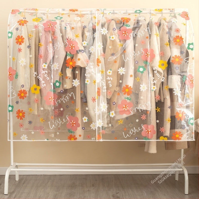 Ruhák porvédő tasak – műanyag, egyszerű kínai stílus, utazáshoz, por elleni védelem