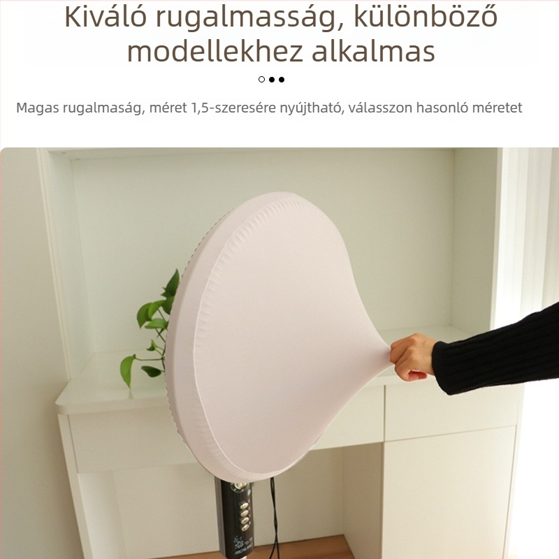 Kaixiu rugalmas ventilátorkapszula — porvédő burkolat álló- és fal ventilátorokhoz, anyag milk silk, 2024-es kiadás, 100 darabos csomag