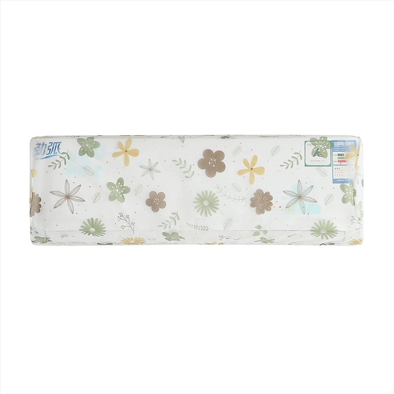 PEVA klímaberendezés védőhuzat teljes lefedéssel, beltéri falra szerelhető, por- és vízálló, 95×20×31 cm, 1–1,5 HP-nek megfelelő, friss minimalistikus stílus