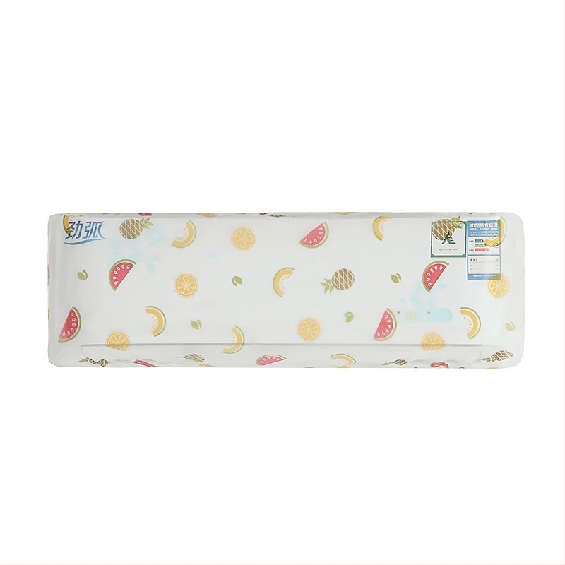 PEVA klímaberendezés védőhuzat teljes lefedéssel, beltéri falra szerelhető, por- és vízálló, 95×20×31 cm, 1–1,5 HP-nek megfelelő, friss minimalistikus stílus