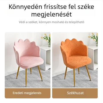 Univerzális székfedő, ívelt kialakítás, virágszirm mintázat, elasztikus, smink/manikűr székre, 2024 új modell
