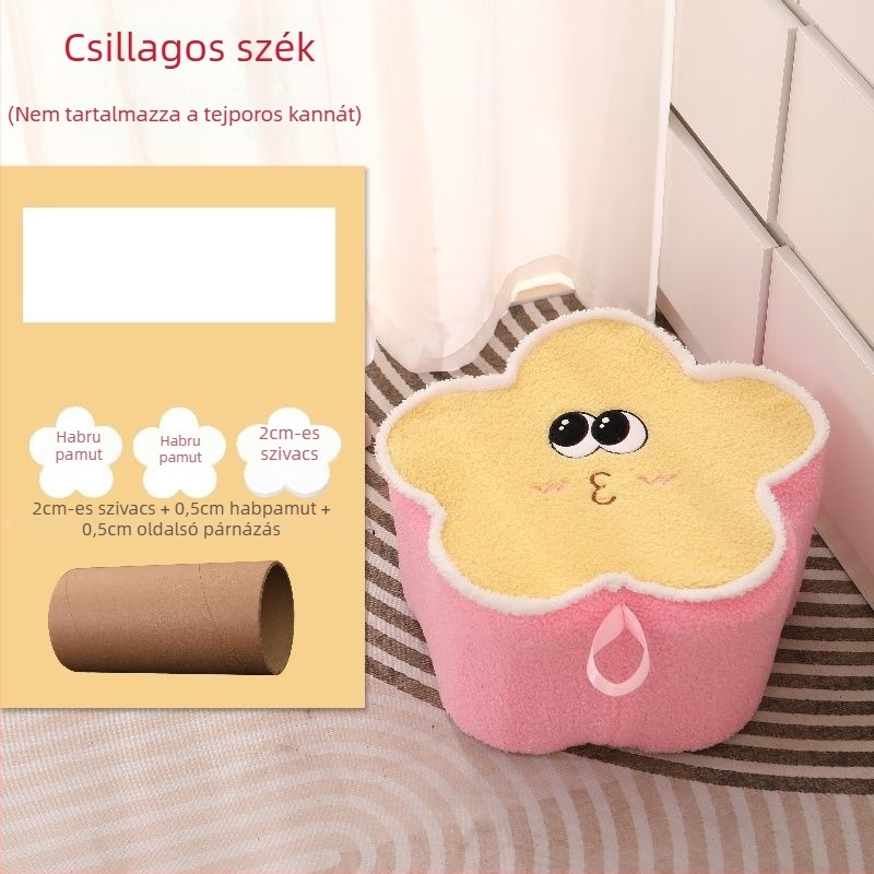 DIY gyerek szék fedő készlet — 5 tejpor konzerv fedő, ABS anyag, négyzetes forma, rács mintázat