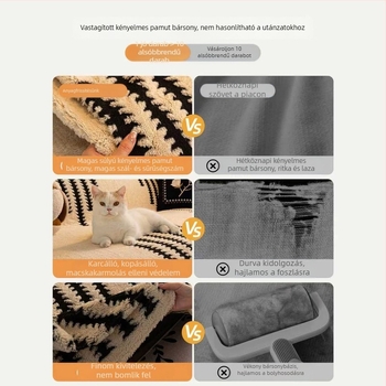 Shuyi plüss kanapévédő őszi–téli, teljes takaró, csúszásmentes párnahuzat, modern minimalist stílus