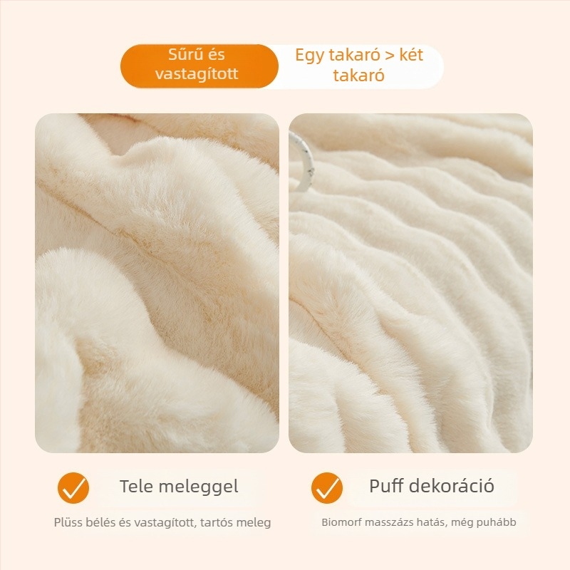 Plüss kanapétakaró, csúszásmentes, univerzális, egyrészes, egyszínű, minimalist stílus