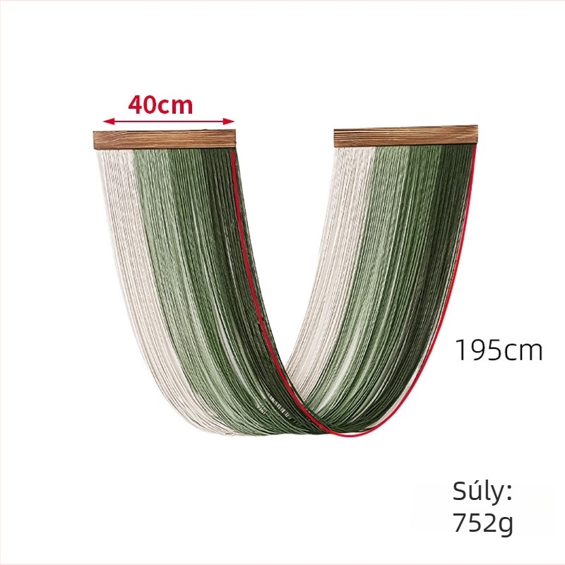 Tapéta - kézzel szőtt színblokkokkal rendelkező fali dekoráció, skandináv stílusú nappali dekor, bojtokkal (Anyag: Pamut; Stílus: Nordic; Gyártás: Kézi szövés; Forma: Kör; Mintázat: Egyéb)