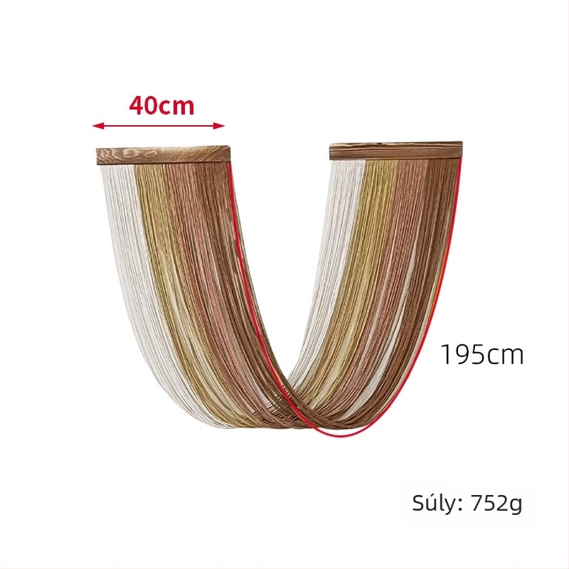 Tapéta - kézzel szőtt színblokkokkal rendelkező fali dekoráció, skandináv stílusú nappali dekor, bojtokkal (Anyag: Pamut; Stílus: Nordic; Gyártás: Kézi szövés; Forma: Kör; Mintázat: Egyéb)