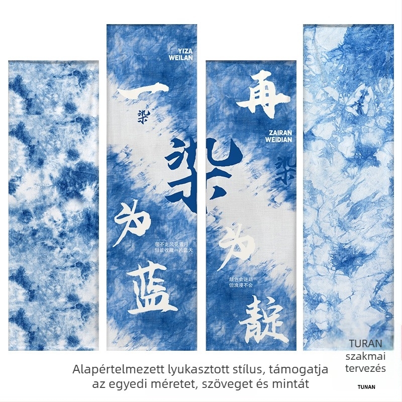 Óvodai hátteretapéta etnikus tie-dye stílusban, 100% pamut