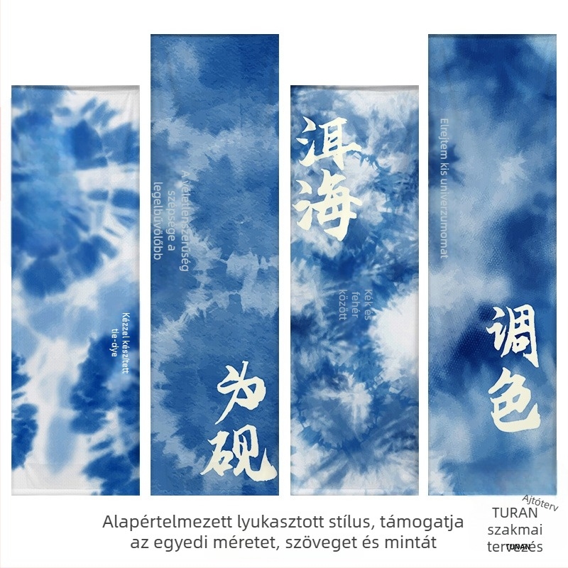Óvodai hátteretapéta etnikus tie-dye stílusban, 100% pamut