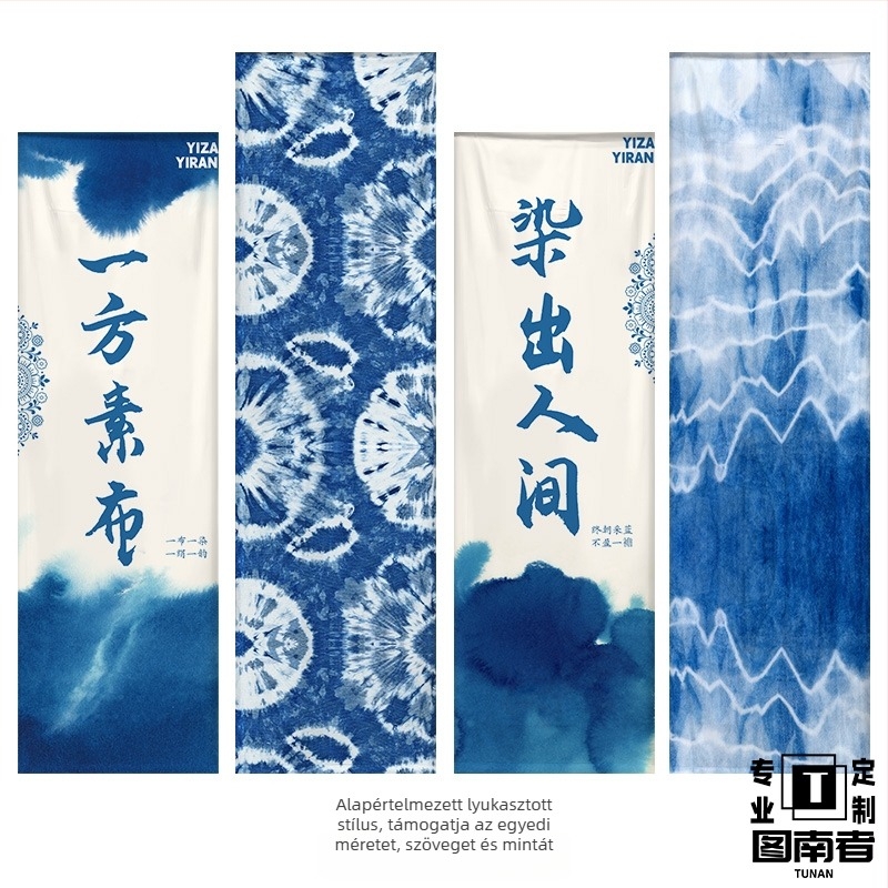 Óvodai hátteretapéta etnikus tie-dye stílusban, 100% pamut