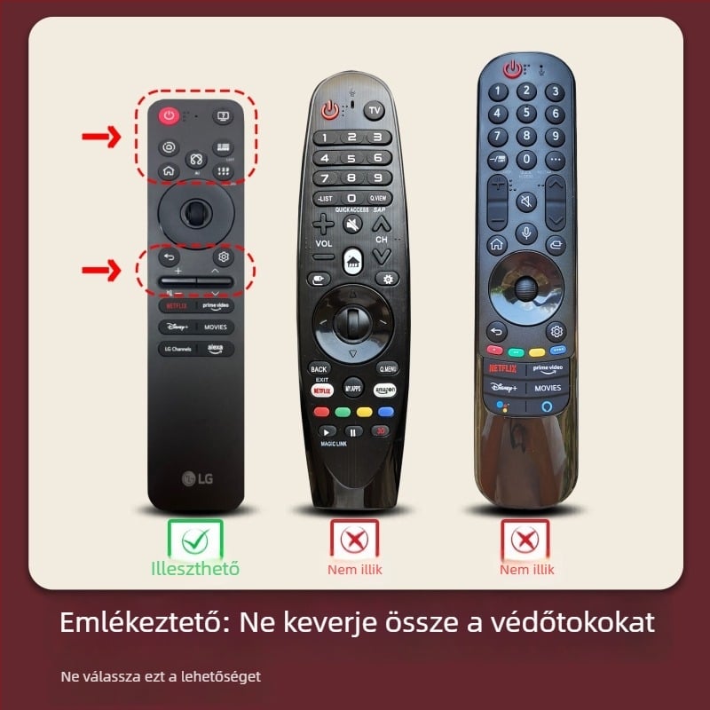 LG MR25GA távirányító védőtok – szilikon, ütéscsillapító, leesés elleni, karcolás elleni, megvastagodott