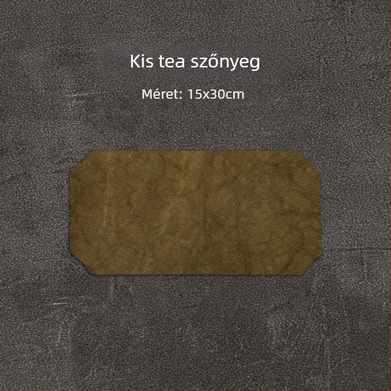 Ceremoniális tea alátét, kézzel készült, dupla réteg, vízálló, vászon és len