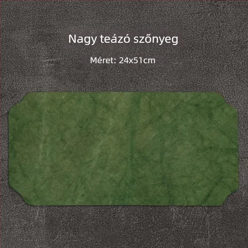 Ceremoniális tea alátét, kézzel készült, dupla réteg, vízálló, vászon és len