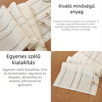Amerikai stílusú téglalap alakú asztali zászló egyenes élű, lyukacsos dizájnnal