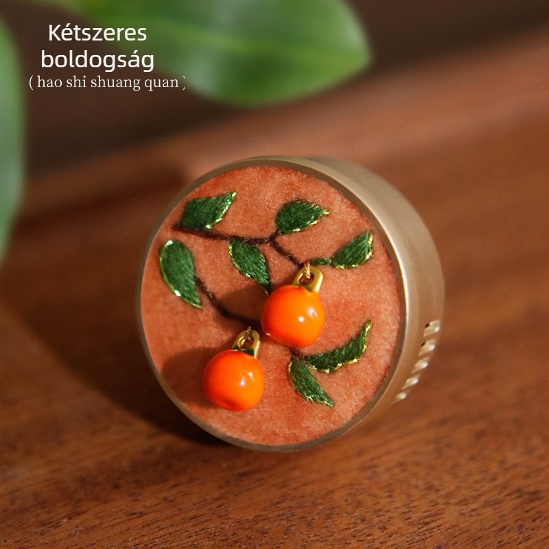 DIY hímzőkészlet, új kínai stílus, textilhímzés autó aromaterápiás tablettákkal, nappaliba, hálószobába, éttermekbe és kereskedelmi helyiségekbe