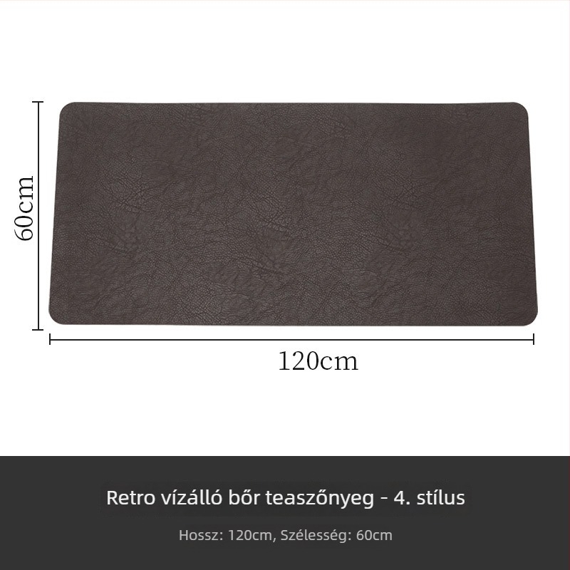 Modern kínai stílusú vízálló bőr tea alátét – zen minimalist Dizájn, bőr asztali futó teaceremóniához, száraz tea tál alátét