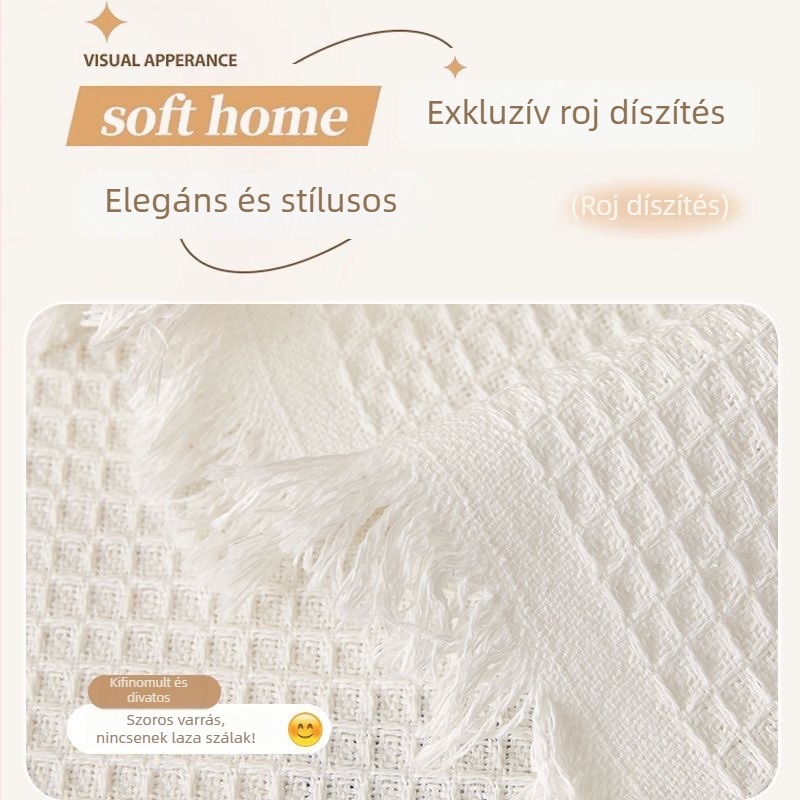 Teljes lefedettségű, egybe épített kanapévédő, univerzális méret, waffel mintás huzat, minimalist stílus, 2024-es új modell