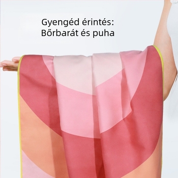 Kétoldalas velúr mikroszálas strandtörölköző, nedvszívó és gyorsan száradó, nyomtatott.