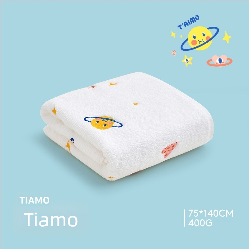 Sanli tiszta pamut fürdőlepedő hímzett, 300-400 g, 32s fonal, 100% pamut