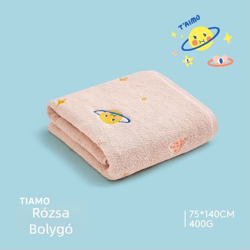 Sanli tiszta pamut fürdőlepedő hímzett, 300-400 g, 32s fonal, 100% pamut