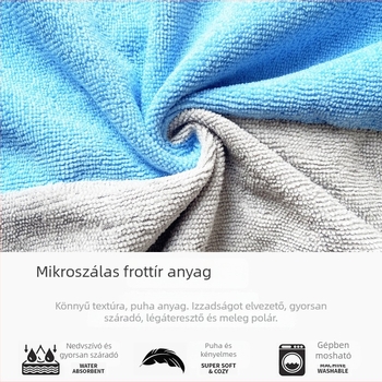 Színsávos mikroszálas frottír váltóköntös a strandra, a szörfözéshez és az úszáshoz; vastag és meleg felnőtteknek