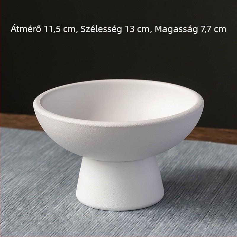 Magas lábú porcelán gyümölcstál, kínai stílus, Dongchen Ceramics, első osztályú minőség