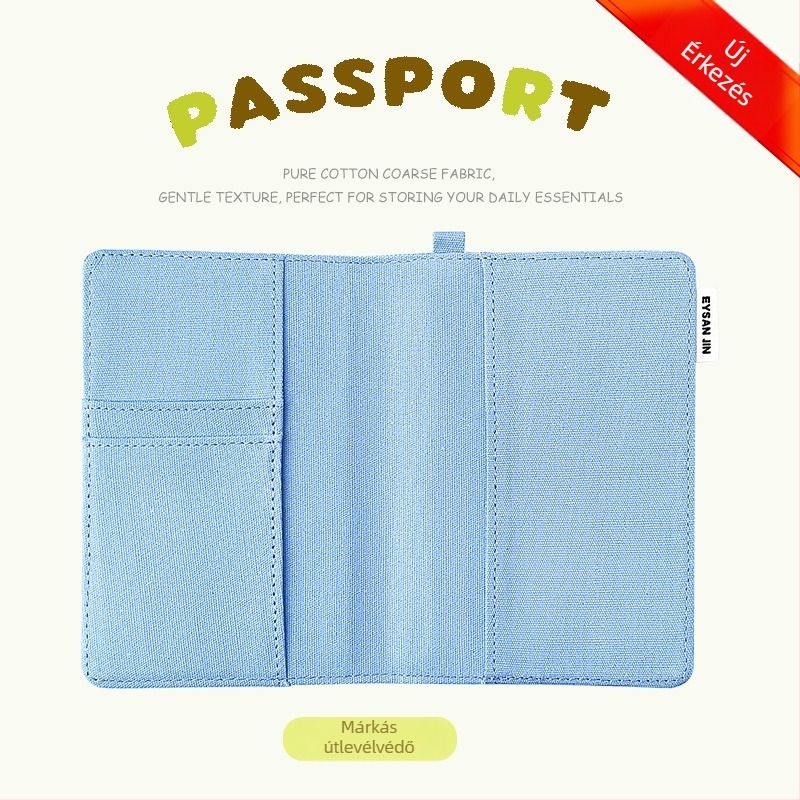 Útlevél- és kártyatartó — Integrált kártyatartó, vászon utazótáska, Uniszex (Yi Jin, Városi egyszerű stílus, 2025 tavasz)