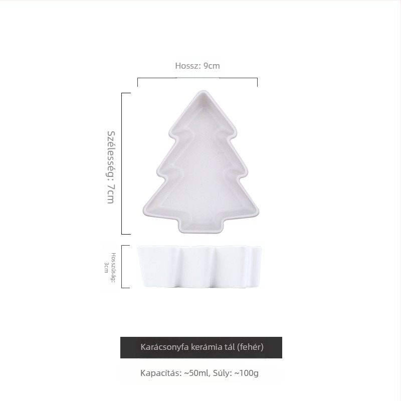 Porcelán snack tál, négyzet alakú, modern minimalist stílus, mázas felület, mikrohullámú sütőben nem használható