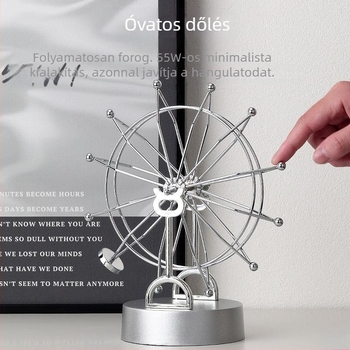 Forgó Ferris Wheel dekoráció a nappaliba – Nordic stílus, műanyag/gyanta, ajándékdoboz