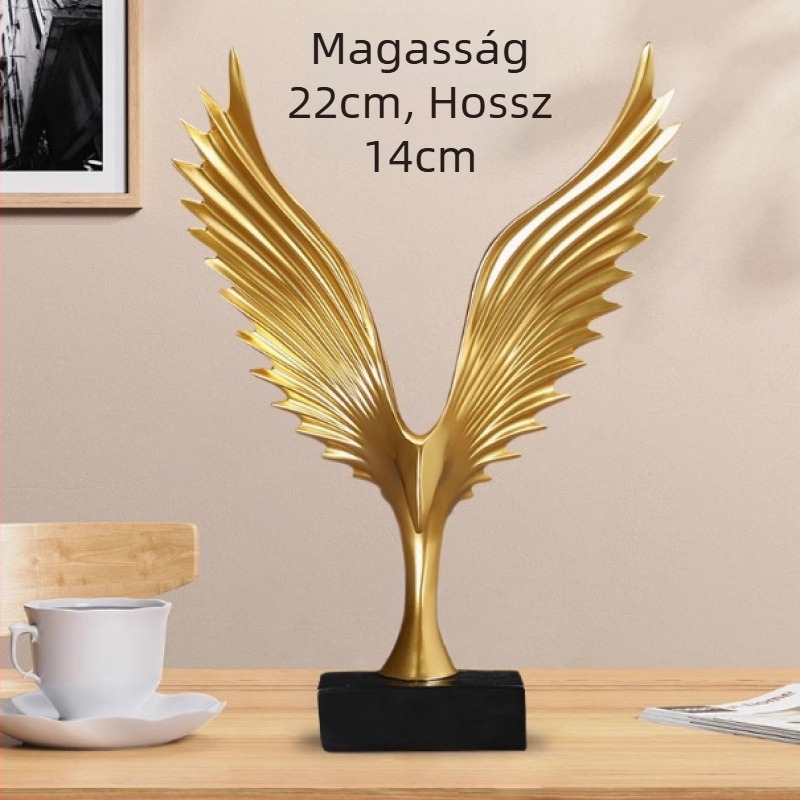 Dapeng Spread-Wings Gyantából Készült Szobor, Modern Otthoni Dekoráció Iroda és Nappali