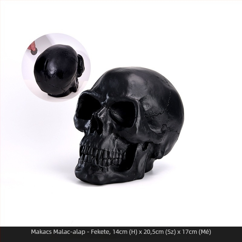 Gyanta koponya fej prop Halloween dekorációhoz – Top rhyme, stílus 31755