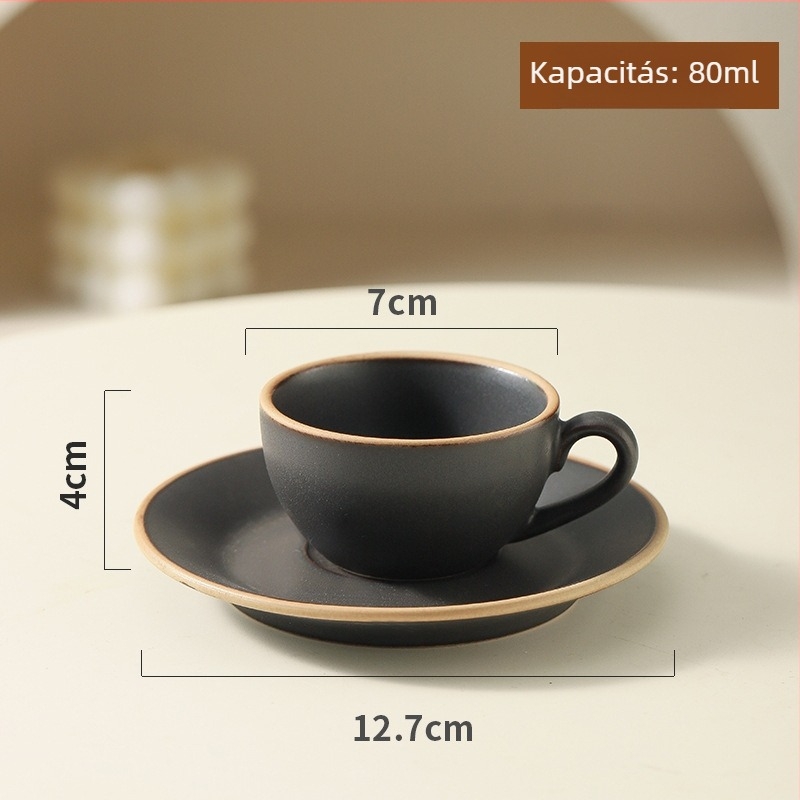 Espresso csésze szett - Nordic stílus, Nyomtatott logó, Egyszerű stílus, Egyszeres csomagolás, 2021 nyarán bemutatva