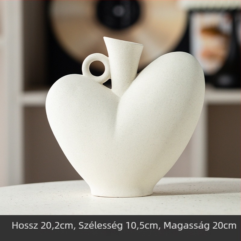 Kerámia virágtartó váza — Htm márka — Modern minimalista stílus — Kartoncsomagolás