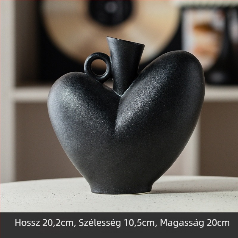 Kerámia virágtartó váza — Htm márka — Modern minimalista stílus — Kartoncsomagolás