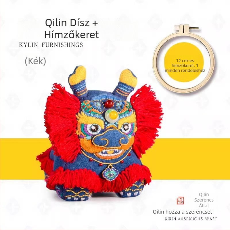 Acarhat DIY rongytigris hímzőkészlet — hímzőanyag, fonal, Új kínai stílus