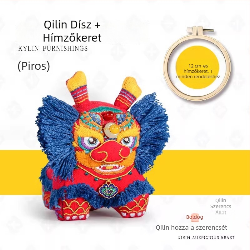 Acarhat DIY rongytigris hímzőkészlet — hímzőanyag, fonal, Új kínai stílus