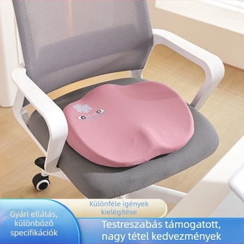 Memóriahabos ülőpárna, lélegző hálószövettel, minimalist stílus, egyszínű mintázat