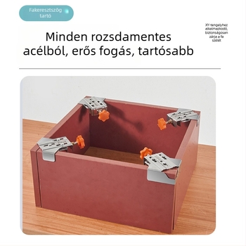 Faipari 90°-os szög rögzítő klipsz, rozsdamentes acélból, Szakasz A/B, Általános használat