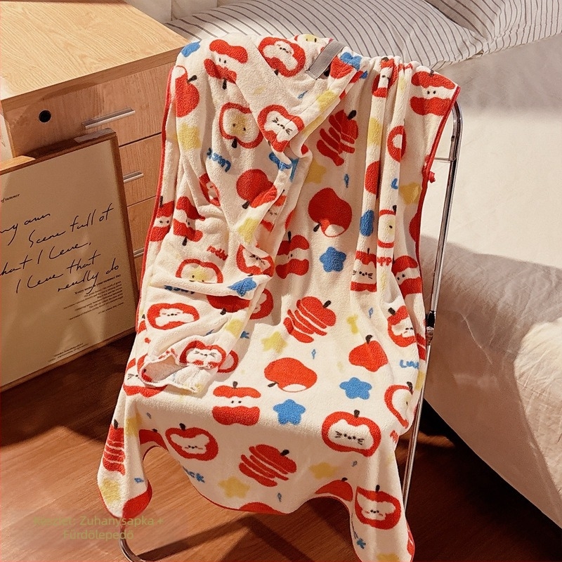 Lemon book coral fleece arctörölköző, nedvszívó, gyors száradás, 200 g+, hajtott szegéllyel